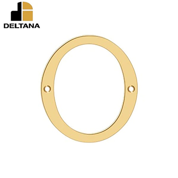 Deltana - 6" Numbers - Solid Brass - Optional Finish