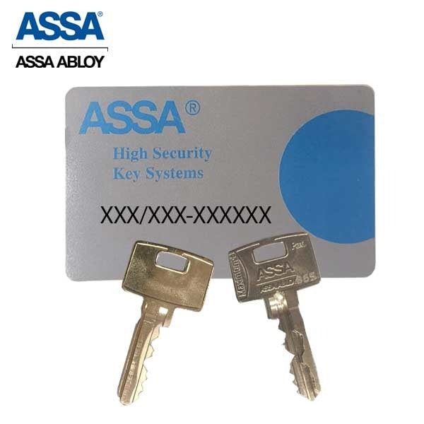 ASSA - 7000 Series - Maximum+ - Double Cylinder Deadbolt with Security Guard - KA - 626 - Satin Chrome - Grade 1