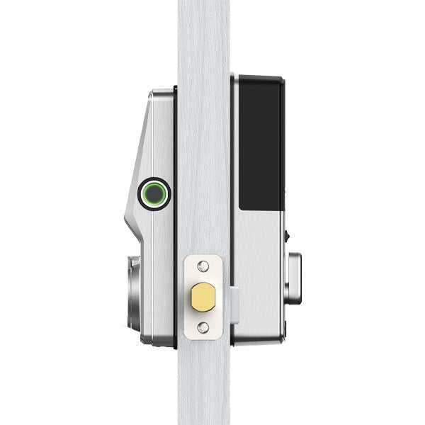 Lockly Guard - DEADBOLT 728FZ - Fingerprint Z-Wave Smart Lock - Keypad - Biometric Fingerprint-Bluetooth App Controlled - Satin Nickel