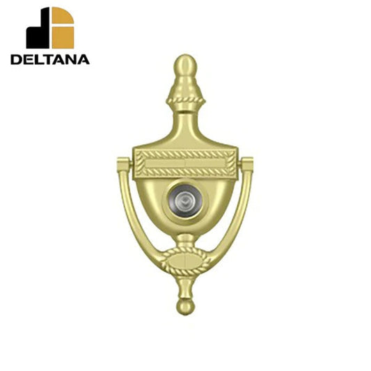 Deltana - Door Knocker-Viewer - Victorian Rope - 3-7/8" Center To Center - 180 Degree View Range - Optional Finish