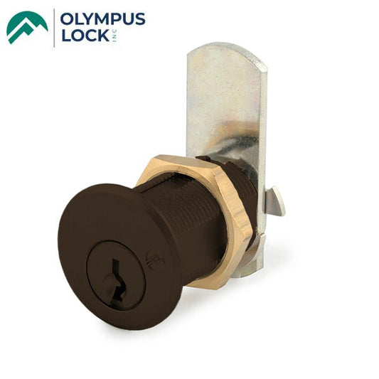 Olympus - DCN - 3/4” Barrel Diameter Cam Lock - Optional Cylinder Length - Oil Rubbed Bronze - Optional Keying - Grade 1
