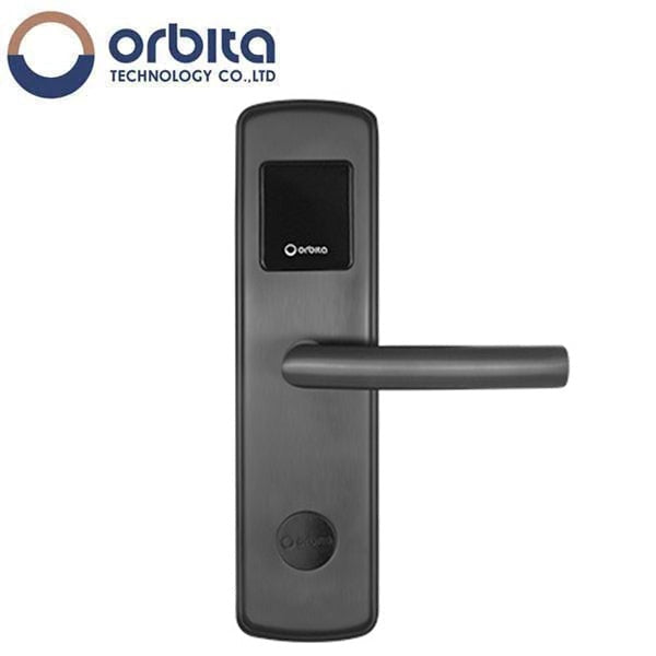 Orbita - E3030 - Smart Hotel Lock - RFID - Apollo Straight No Return Lever - 6 VDC - Optional Finish - Grade 2 - Hotel Door Locks