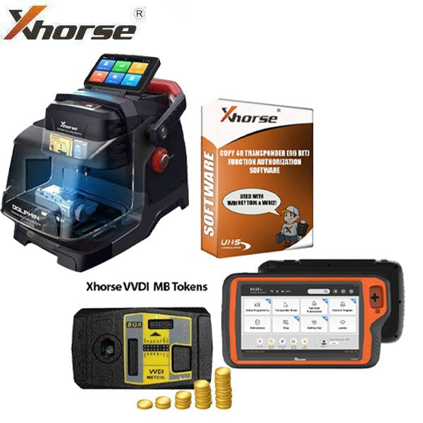 Xhorse - Complete Cut & Programming Bundle - Dolphin II XP-005L High Sec Portable Key Cutting Machine & VVDI Key Tool PLUS Tablet (Bundle)