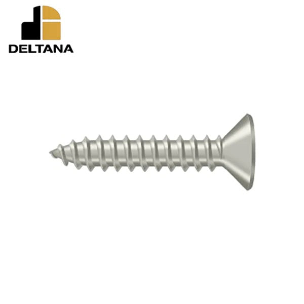 Deltana - Wood Screw - SB - #10 x 1" - Optional Finish