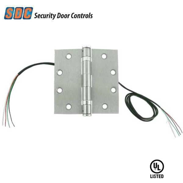 SDC - PTH-4Q - Energy Transfer Hinge - 4 Conductor - 26 AWG - 626 - Dull Chrome