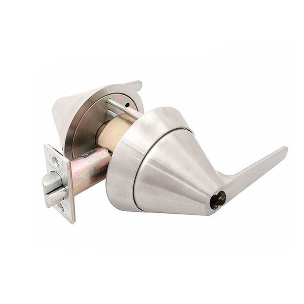 TownSteel - TRX-L - Ligature Resistant Cylindrical Lockset - Heavy Duty - Storeroom - SFIC - Fire Rated - Stainless Steel - Grade 1