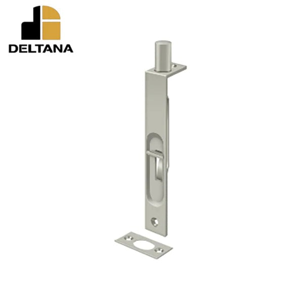 Deltana - 6" Flush Bolt - Heavy Duty - Square - Optional Finish