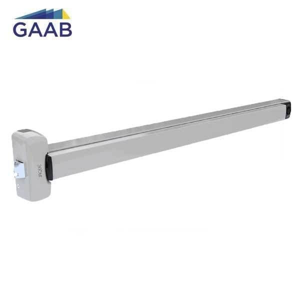 GAAB - T310-04 - Panic Exit Device w/ Door Open Siren - Battery Powered - Modular and Reversible - Single Doors - 33" for Single Doors - Satin Chrome