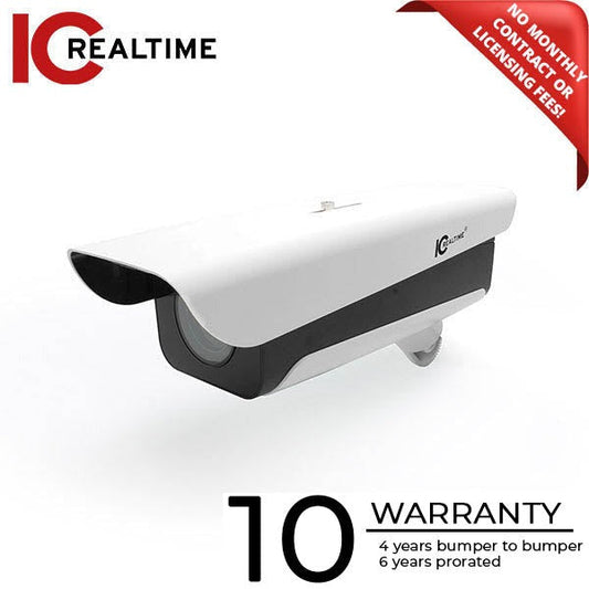 IC Realtime - IPEL-B20V-LPR / 2MP ANPR IP Indoor/Outdoor Full-Size Bullet Camera LPR / Varifocal 10mm–50mm Optical Lens