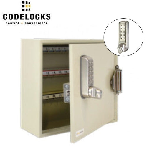 CodeLocks - Key Secure Hook Key Cabinet w/ CL2255 - Electronic Lock - Tubular Mortise Latch - Optional Size - Optional Lock Prep