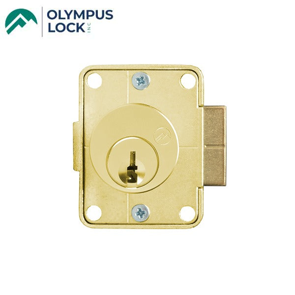 Olympus - 999 - Door Latch Lock - Optional Cylinder Length - Satin Brass - Optional Handing - Optional Keying