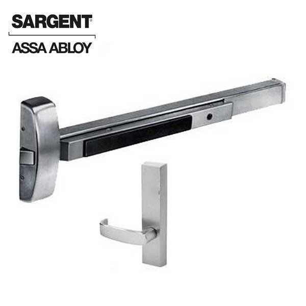 Sargent - 8815F ETL - Rim Exit Device with Trim Lever - 32D - Aluminum Finish - Passage - 36"