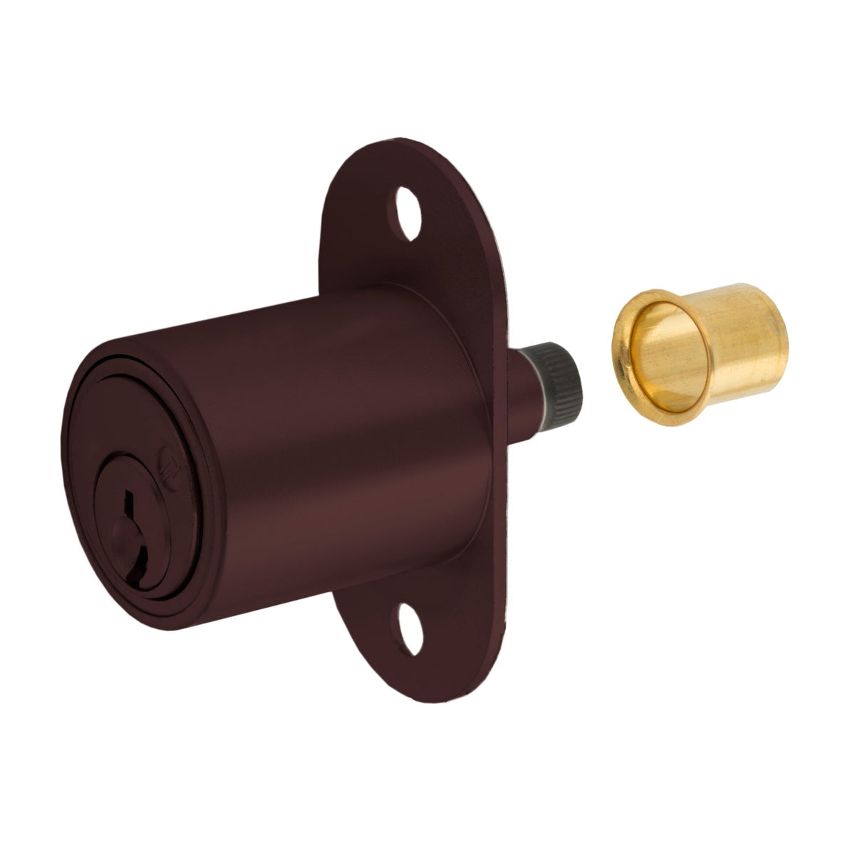 Olympus - 400SD - Sliding Door Plunger Lock - Oil Rubbed Bronze - 7/8" Material Thickness - Optional Keying - Grade 1
