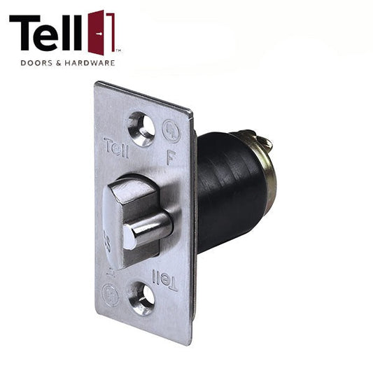 TELL - CL100181 - Guarded Latchbolt w/ Deadlocking Function - 2-3/4" Backset - for KC1100 Series Knobsets - Stainless Steel - Grade 1