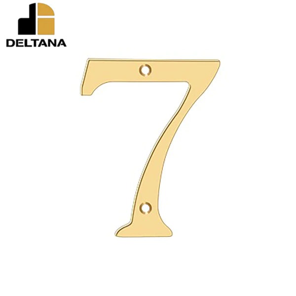 Deltana - 6" Numbers - Solid Brass - Optional Number