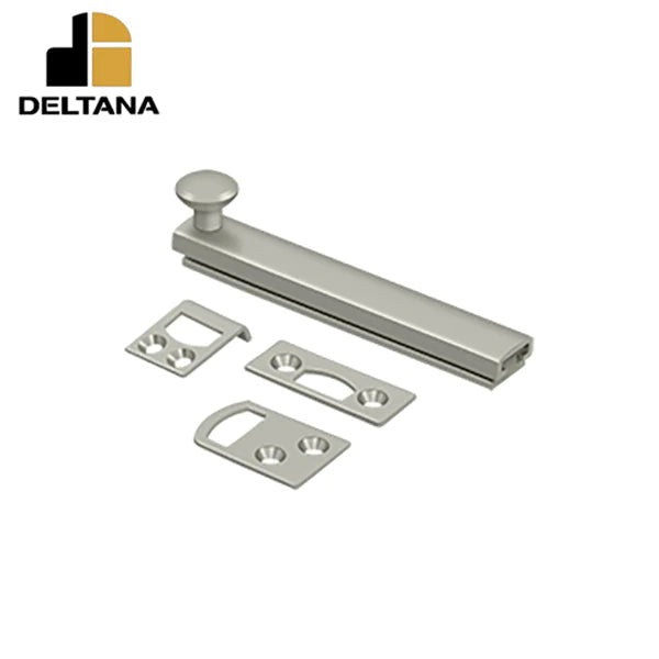 Deltana - 4" Surface Bolt - Concealed Screw - Heavy Duty - Optional Finish