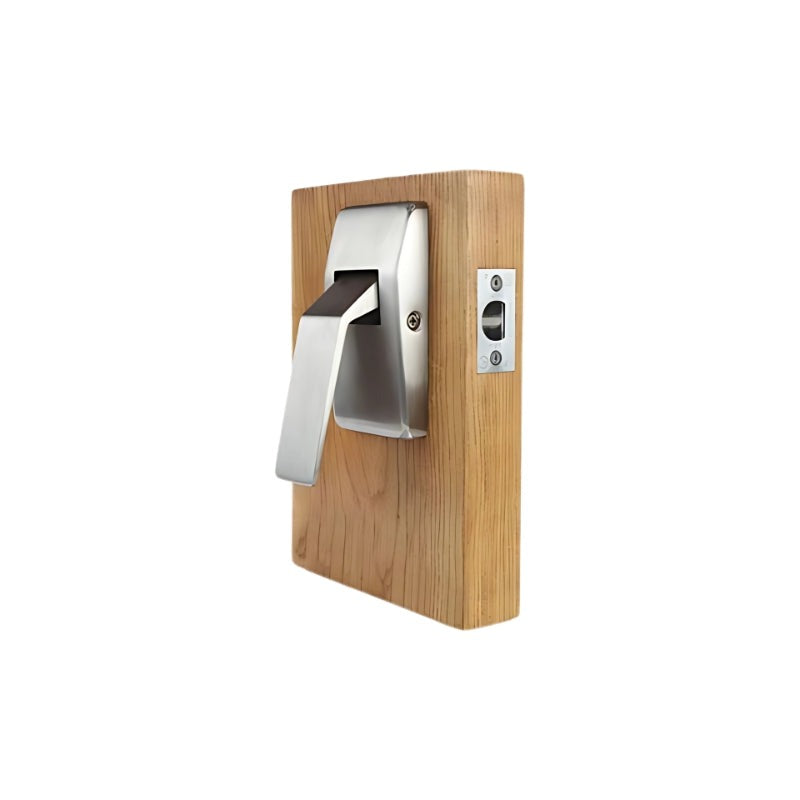 ABH - 6830 Series Time Out / Reverse Low Profile Hospital Latch - Satin Stainless Steel Finish