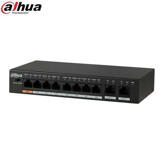 Dahua / PoE Ethernet Switch / 8-Port / 250m PoE / 48-57 VDC / 96W / PFS3010-8ET-96