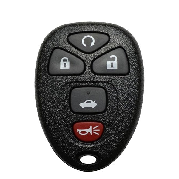 2004-2012 GM / 5-Button Keyless Entry Remote / PN: 22733524 / KOBGT04A (OEM Recase)