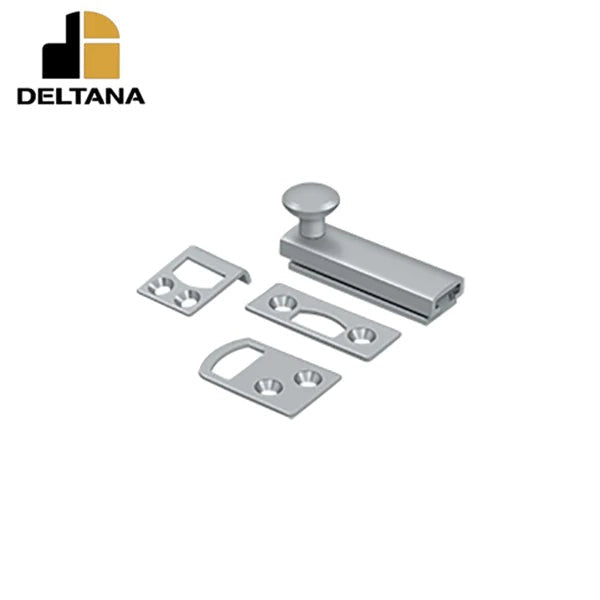 Deltana - 2" Surface Bolt - Concealed Screw - Heavy Duty - Optional Finish