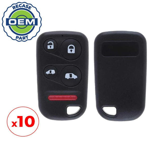 10 x 2001-2004 Honda Odyssey / 5-Button Keyless Entry Remote / PN: 72147-S0X-A02 / OUCG8D-440H-A (OEM Recase)