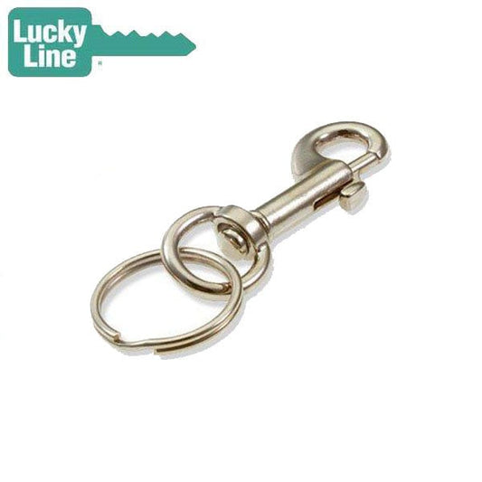 LuckyLine - 44501 - Small Nickel-Plated Zinc Bolt Snap - 1 Pack
