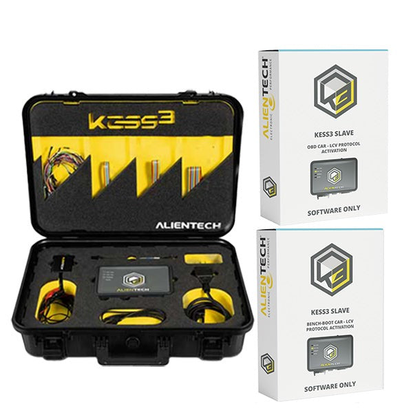 Alientech - KESS3 Summer Promotion - Slave Promo Kit - KEES3 ECU and TCU Programmer + OBD Car Protocol - FREE Bench-Boot Car Protocol