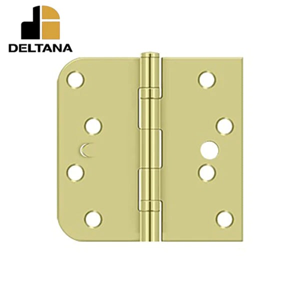Deltana - 4" x 4" x SQx 5/8" Radius Hinge - Ball Bearing - Steel - Optional Finish