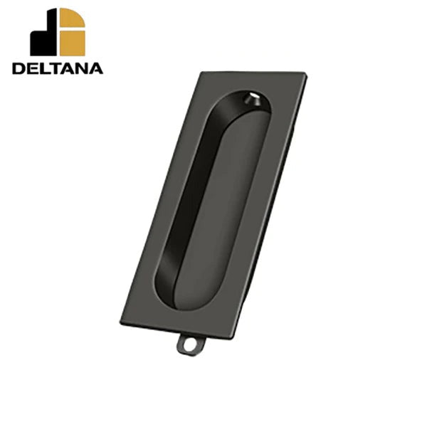 Deltana - Flush Pull - Rectangle - 3-1/8" x 1-3/8" x 1/2" - Optional Finish