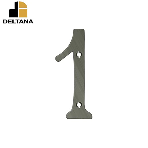 Deltana - 6" Numbers - Solid Brass - Optional Finish