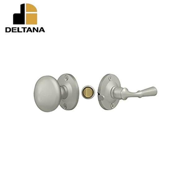 Deltana - Storm Door Latch - Round - Tubular Lock - 1-3/4" Backset - 7/8" - 1-3/8" Door Thickness - Reversible - Optional Finish