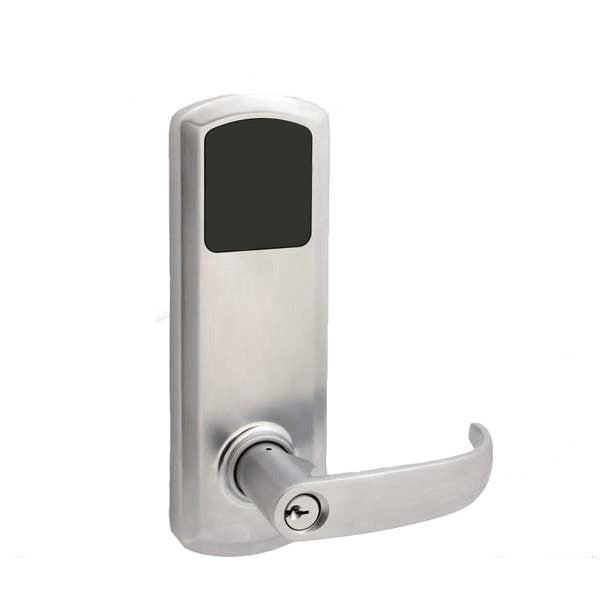TownSteel - E-Genius 4000 - Interconnected Electronic Touch Keypad Lock - Storeroom - RFID - 5 1/2" - Quest Lever - Optional Handing - Matte Black - Grade 1