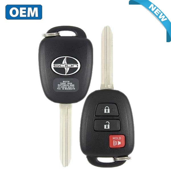 2013-2015 Scion TC / 3-Button Remote Head Key / PN: 89070-52G30 / MOZB52TH / G Chip (OEM)