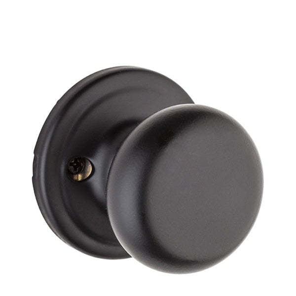 Kwikset - 788H - Hancock Knob - Half Dummy - Pull Only - Matte Black
