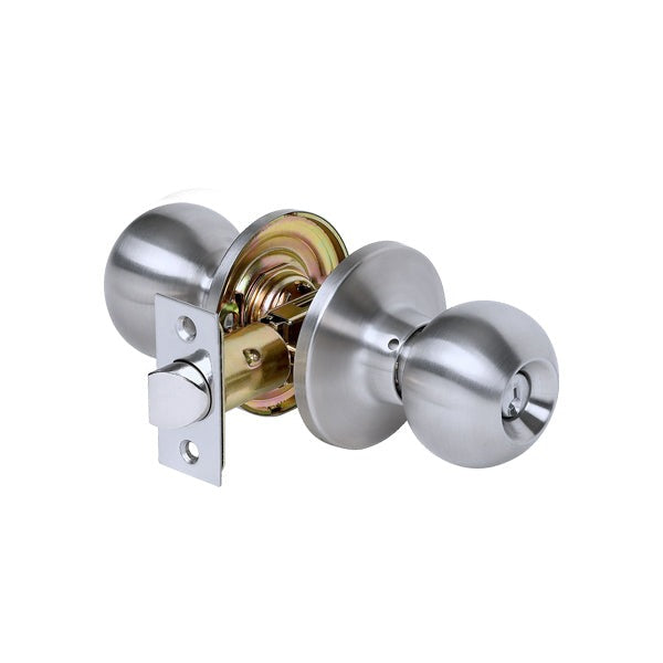 TELL - RL100113 - Light Duty Cylindrical Knob - Satin Stainless - Entrance