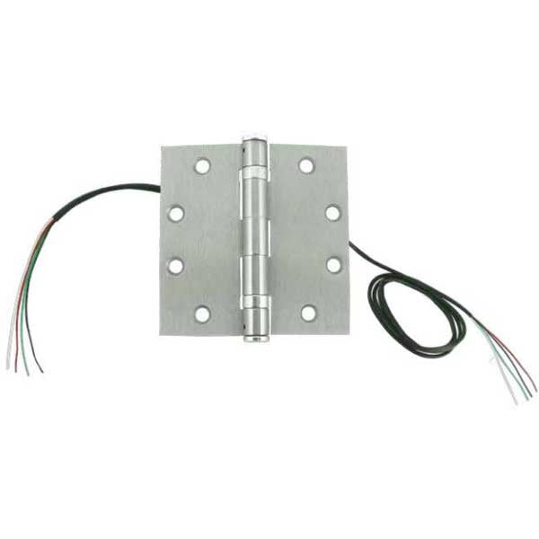SDC - PTH-4Q - Energy Transfer Hinge - 4 Conductor - 26 AWG - 626 - Dull Chrome