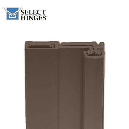 Select Hinges - 21 - 85" - Geared Full Service Continuous Hinge - Dark Bronze - Heavy Duty