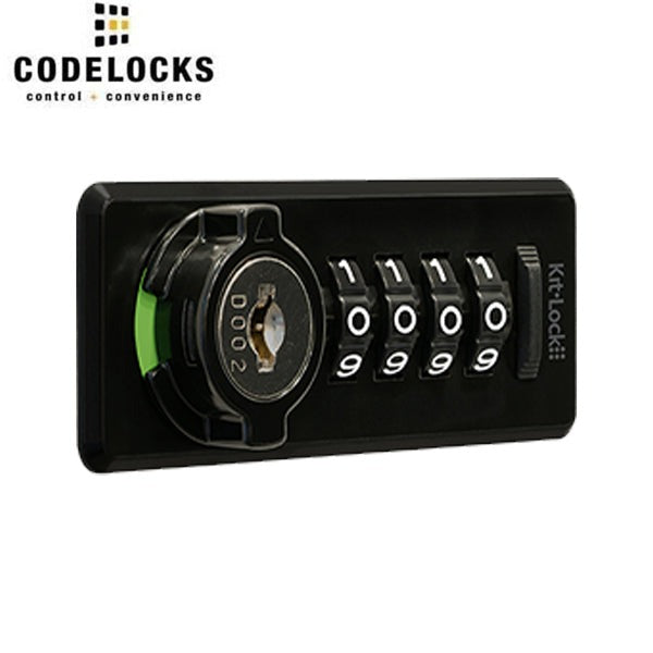 CodeLocks - KL20 - Mechanical Combination Lock - Kit Lock - Optional Handing - Black