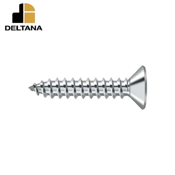 Deltana - Wood Screw - SB - #10 x 1" - Optional Finish