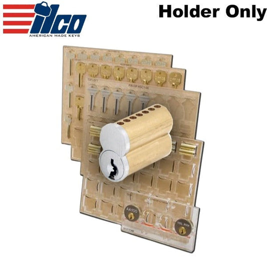 Ilco - XP-Holder-2 - Engrave-It - Holder of Tradition "Flat Face" 7-Pin "Best" SFIC Cores - Sides - Holds 12 - for Engrave-It Pro Machine