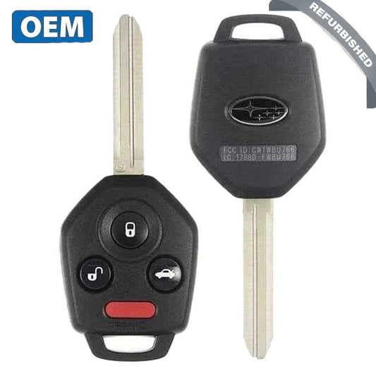 2012 - 2019 Subaru / 4-Button Remote Head Key / PN: 57497-FJ031 / CWTWBU766 / G Chip (OEM REFURB)