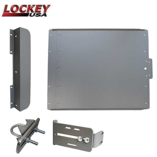 Lockey - ED40S - Edge Panic Shield Value Kit - With Latch Protector and Jamb Stop - Silver (ARCHIVE)