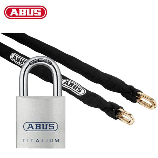 Abus - 65938 - 80TI/60 8KS 40 55TA08 - Titanium Alloy Padlock with High Security Chain