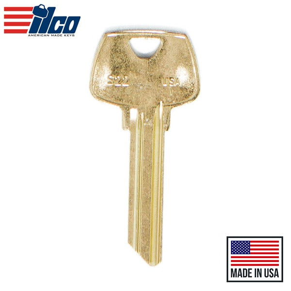Ilco - S22-BR SARGENT Key Blank