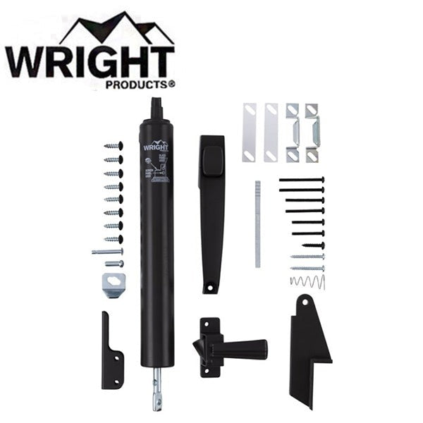 Wright - VLAN - Lanai Door Set - Push Button Latch & Standard Duty Closer with Jamb Bracket - Optional Finish